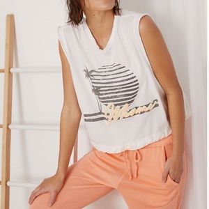 Free people bring the heat Graphic tee Miami combo